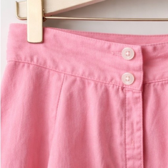 Aldens Pink Cotton A Line Midi Skirt Late 1950s Early 1960s Vintage - Picture 2 of 3